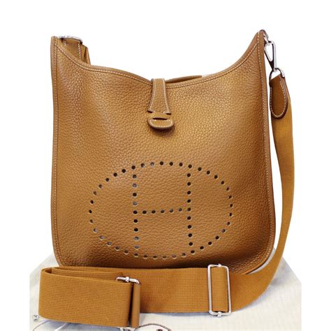 hermes crossbody bag women's|authentic hermes evelyne bag.